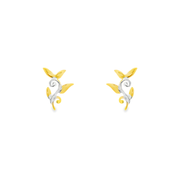 Grapewine 1 micron gold plated silver earrings